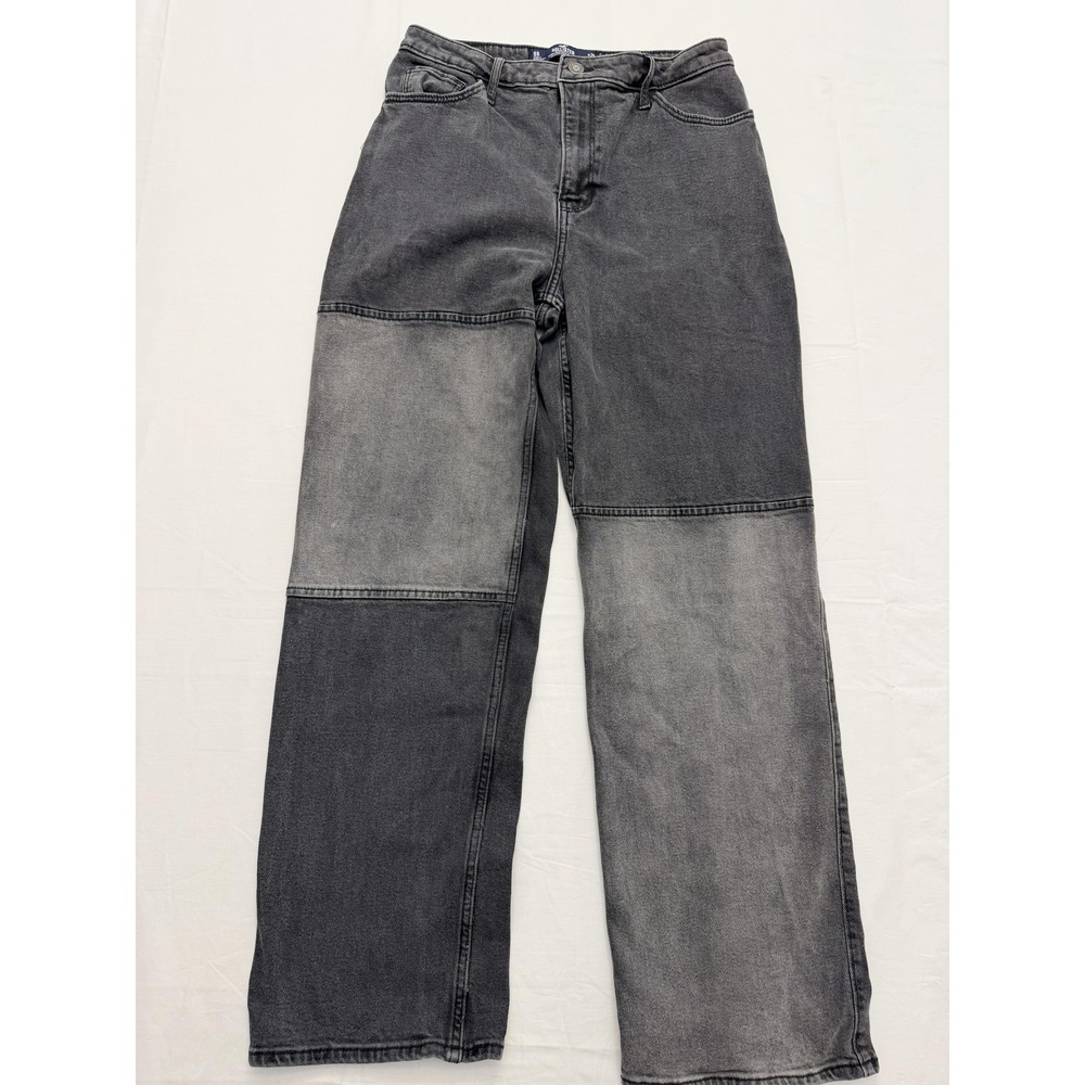 Hollister Ultra High Rise Dad Jeans Juniors 9R Gray Charcoal Wash‎ Relaxed 29x31